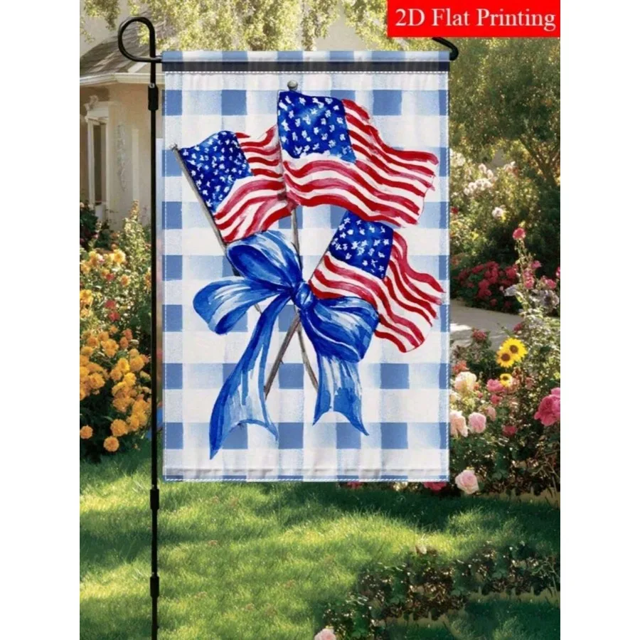 1 2D Flat Garden Flag 12x18 Inches, with Blue Bow and Yellow Pattern, Suitable for Home and Office Potted Plant Decoration
1 2D Flat Garden Flag 12x18 Inches, with Blue Bow and Yellow Pattern, Suitable for Home and Office Potted Plant Decoration