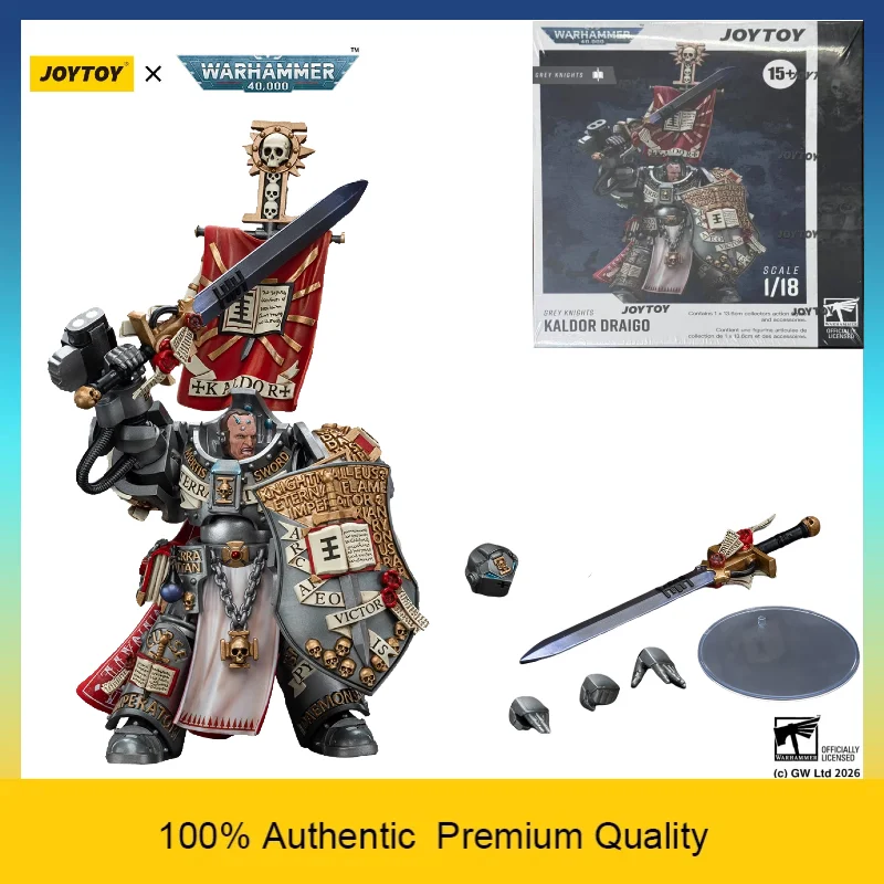JOYTOY Warhammer 40K Grey Knights Supreme Grand Master Kaldor Draigo 1/18 Fully Articulated Action Figure Collectible Model
JOYTOY Warhammer 40K Grey Knights Supreme Grand Master Kaldor Draigo 1/18 Fully Articulated Action Figure Collectible Model