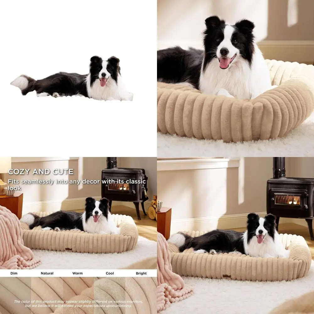 Medium Dog Orthopedic Bed - Removable Cover, Corduroy Fleece, Sandy Beige, 43x30x8in
Medium Dog Orthopedic Bed - Removable Cover, Corduroy Fleece, Sandy Beige, 43x30x8in