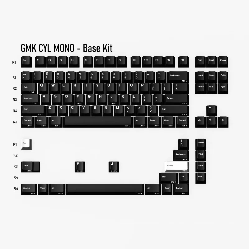GMK CTL MONO Black Keycaps Set Customized ABS Cherry Profile Keyboard Caps for Gaming Office Mechanical Keyboard Accessories
GMK CTL MONO Black Keycaps Set Customized ABS Cherry Profile Keyboard Caps for Gaming Office Mechanical Keyboard Accessories