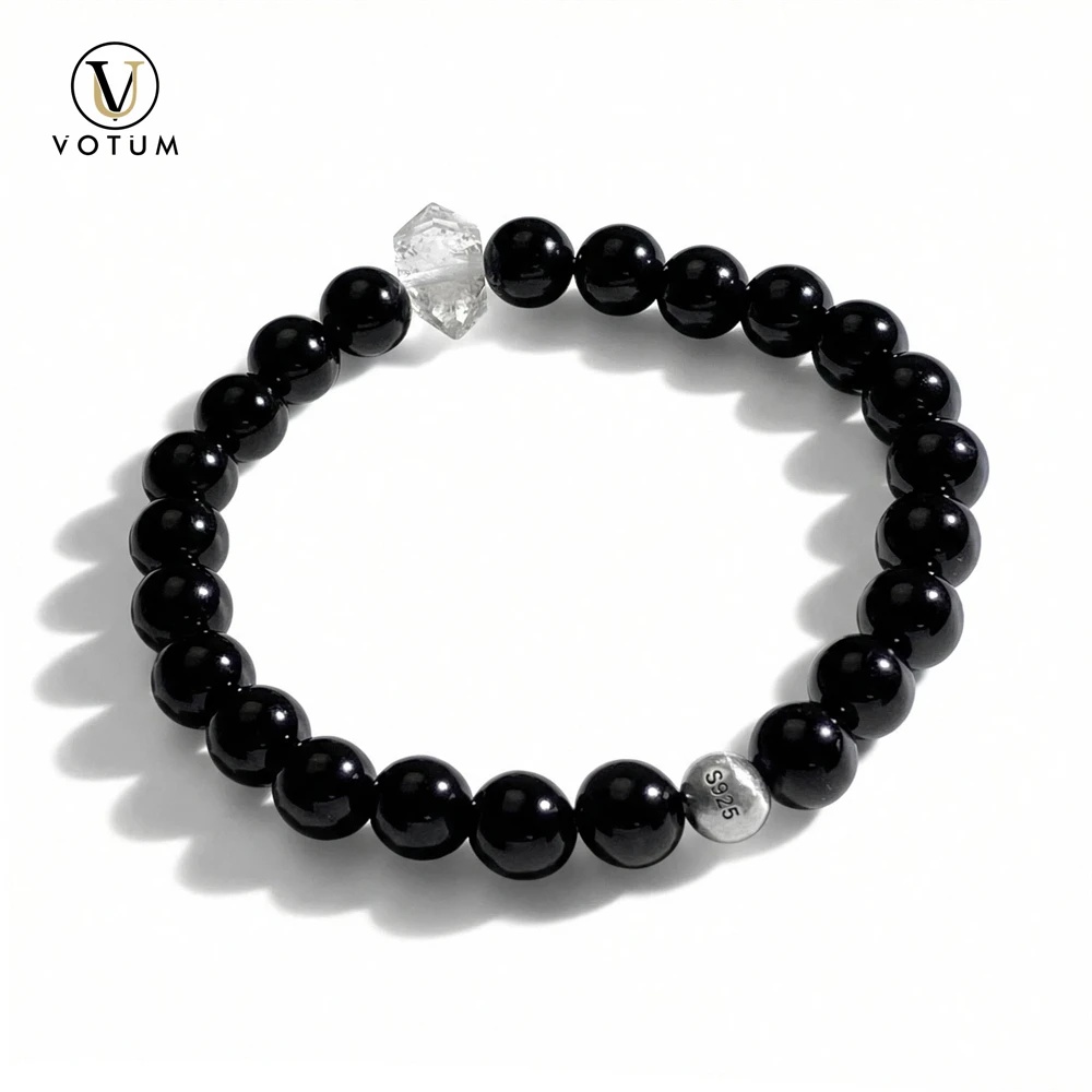 Votum 7m Black Tourmaline Bracelet for Men Women Protection Double Terminated Crystal Quartz Healing Beaded Bracelets Jewelry
Votum 7m Black Tourmaline Bracelet for Men Women Protection Double Terminated Crystal Quartz Healing Beaded Bracelets Jewelry
