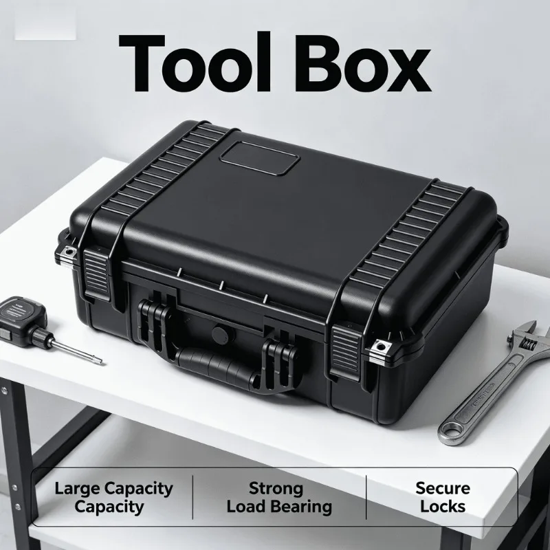 Portable Handheld Protective Tool Case Shockproof Waterproof Lockable Foam Insert Electronics Photography Garage Storage Box
Portable Handheld Protective Tool Case Shockproof Waterproof Lockable Foam Insert Electronics Photography Garage Storage Box