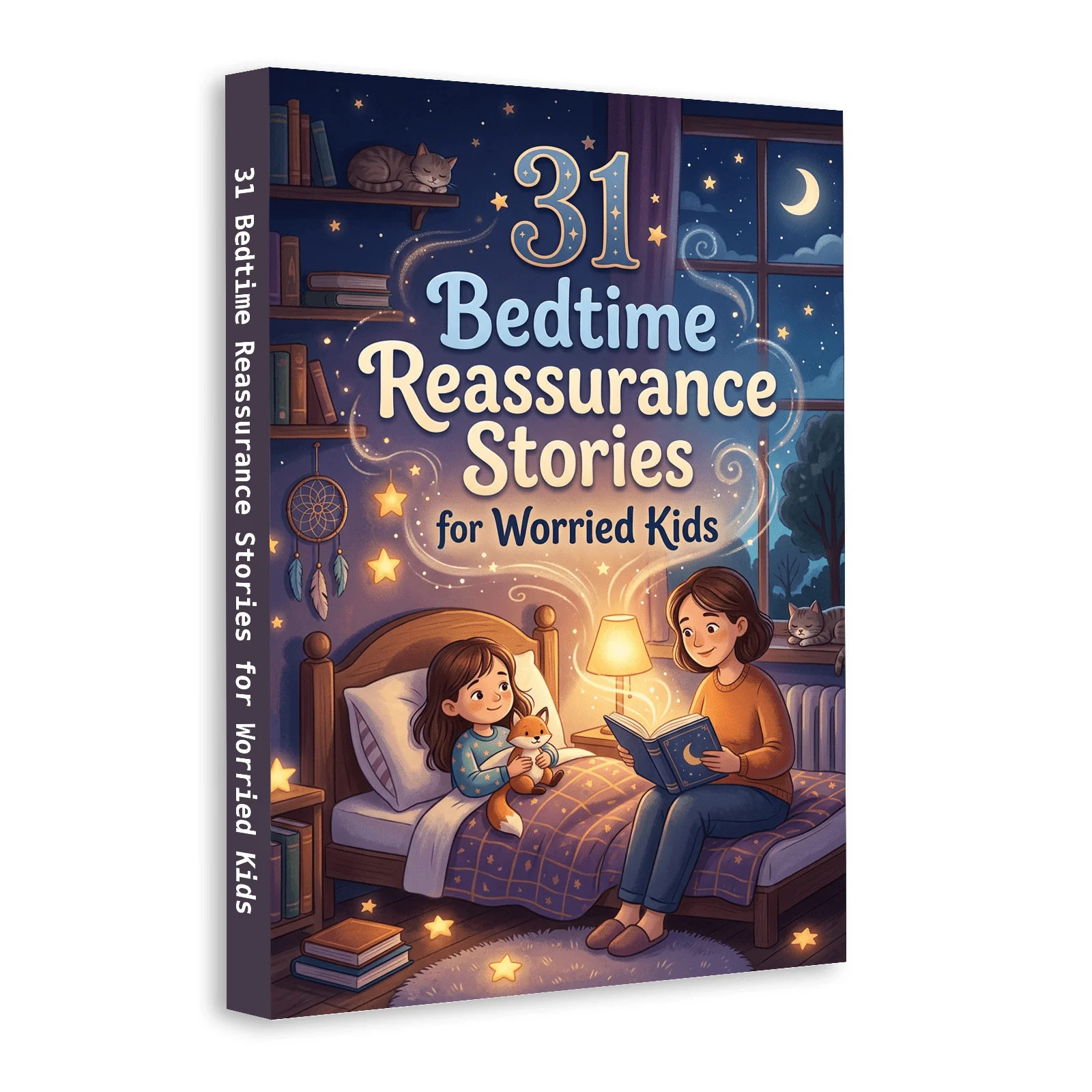 31 Bedtime Reassurance Stories for Worried Kids–Calming Sleep Stories, Anxiety Relief,Gentle Mindfulness, Comforting Read-Alouds
31 Bedtime Reassurance Stories for Worried Kids–Calming Sleep Stories, Anxiety Relief,Gentle Mindfulness, Comforting Read-Alouds