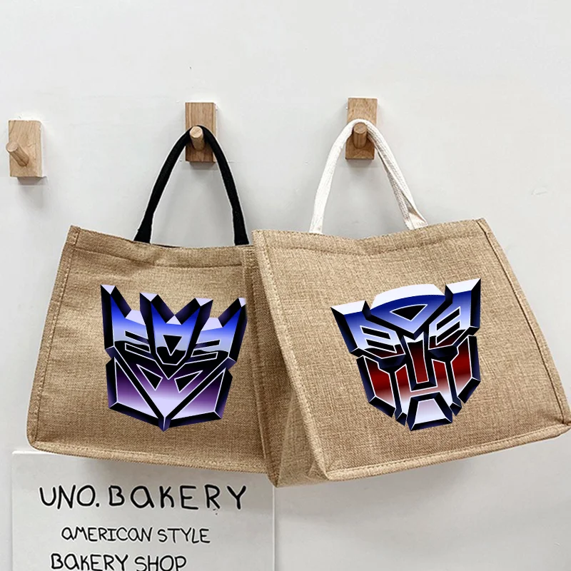 Transformers Tote Bag Shopping Bag Vintage Women Linen Shopper Purses Summer Beach Handbags Retro DIY Bag Portable Top Handles
Transformers Tote Bag Shopping Bag Vintage Women Linen Shopper Purses Summer Beach Handbags Retro DIY Bag Portable Top Handles