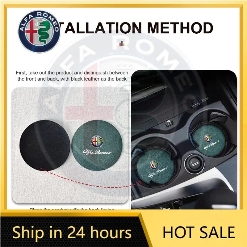 Suede Car Coaster Anti-slip Water Cup Heat Insulation Mat Decor For Alfa Romeo 159 Giulietta 156 147 Giulia Mito GT Stelvio
Suede Car Coaster Anti-slip Water Cup Heat Insulation Mat Decor For Alfa Romeo 159 Giulietta 156 147 Giulia Mito GT Stelvio