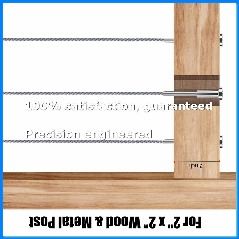 52PCS Cable Railing Kit,1/8Inch Stainless Steel Cable Railing Hardware for Cable Railing - Easy Installation for Decks-A79U
52PCS Cable Railing Kit,1/8Inch Stainless Steel Cable Railing Hardware for Cable Railing - Easy Installation for Decks-A79U