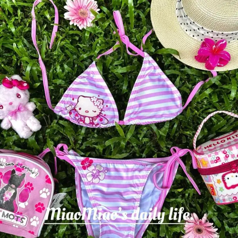 Kawaii Hello Kittys Swimsuit Hot Girls Split Strap Summer Bikin Women's Seaside Fashion Resort Swimsuit Pool Party Swimwear Gift
Kawaii Hello Kittys Swimsuit Hot Girls Split Strap Summer Bikin Women's Seaside Fashion Resort Swimsuit Pool Party Swimwear Gift