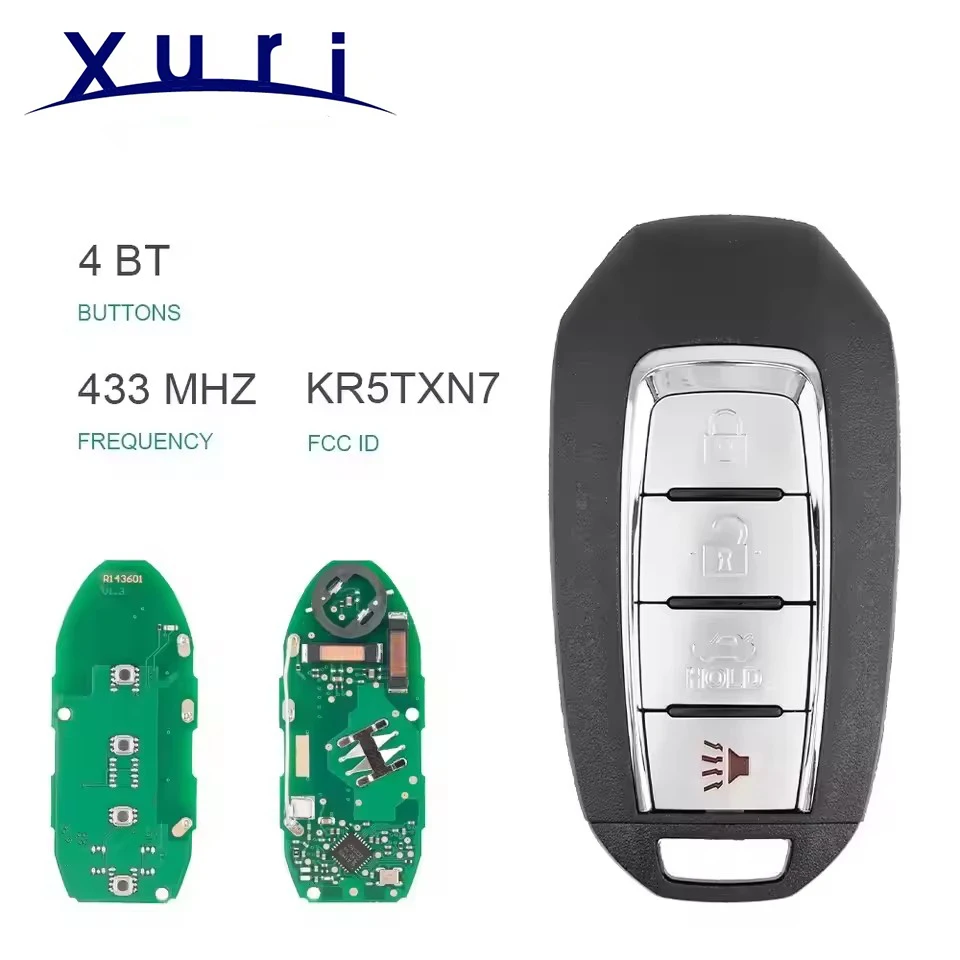 Xuri World Car Remote Control Key For Infiniti XQ60 2019 2020 2021 FCCID KR5TXN7 4A Chip 433 FSK Replacement Promixity Card
Xuri World Car Remote Control Key For Infiniti XQ60 2019 2020 2021 FCCID KR5TXN7 4A Chip 433 FSK Replacement Promixity Card