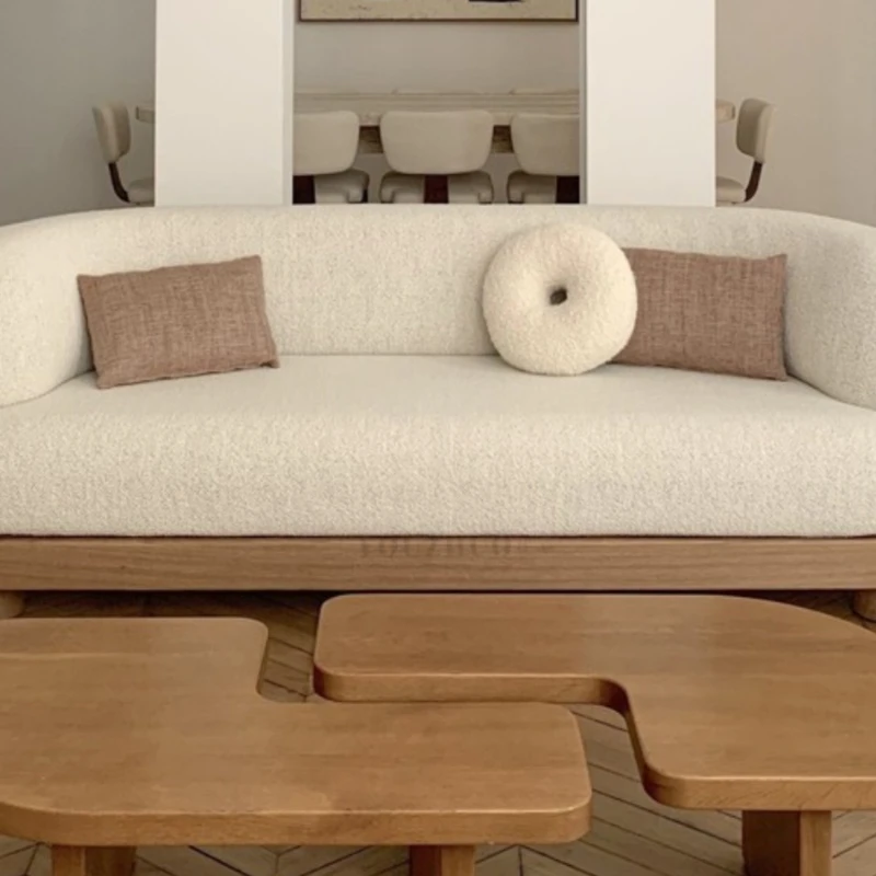 Simple and fresh living room, lamb plush, fashionable small unit, natural wood, lazy person, leisure sofa
Simple and fresh living room, lamb plush, fashionable small unit, natural wood, lazy person, leisure sofa