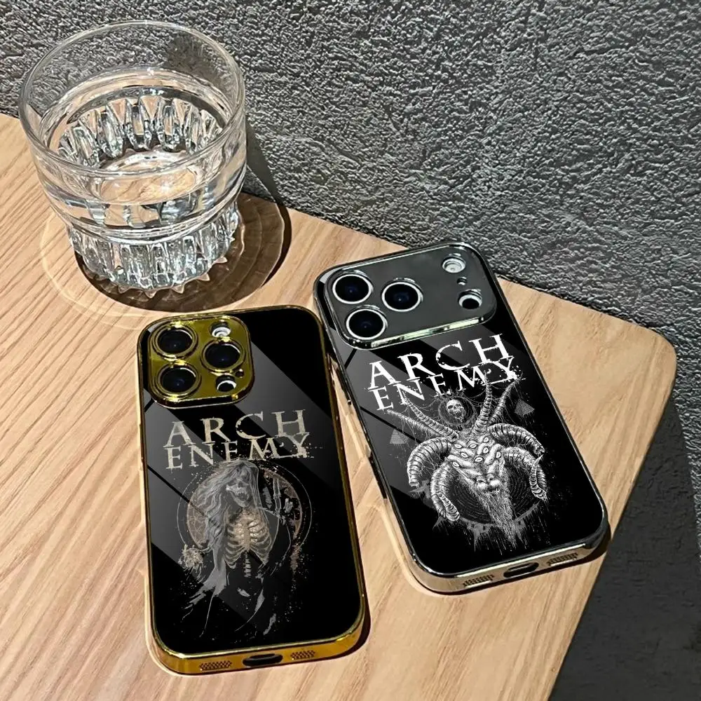 ARCH E-ENEMY Metal Rock Phone Case For IPhone 17 16 15 14 13 12 Pro Max Plus Electroplated Metal Bumper Case Tempered Glass Back
ARCH E-ENEMY Metal Rock Phone Case For IPhone 17 16 15 14 13 12 Pro Max Plus Electroplated Metal Bumper Case Tempered Glass Back