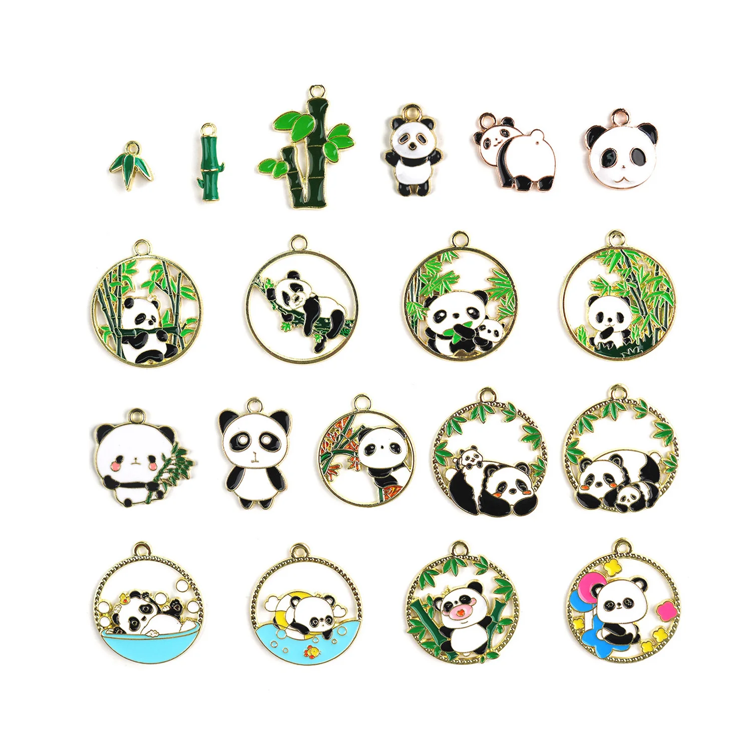 10pcs Cute Bamboo Panda Charm Pendant Enamel Metal Pendants Beads For Jewelry Making DIY Craft Findings
10pcs Cute Bamboo Panda Charm Pendant Enamel Metal Pendants Beads For Jewelry Making DIY Craft Findings