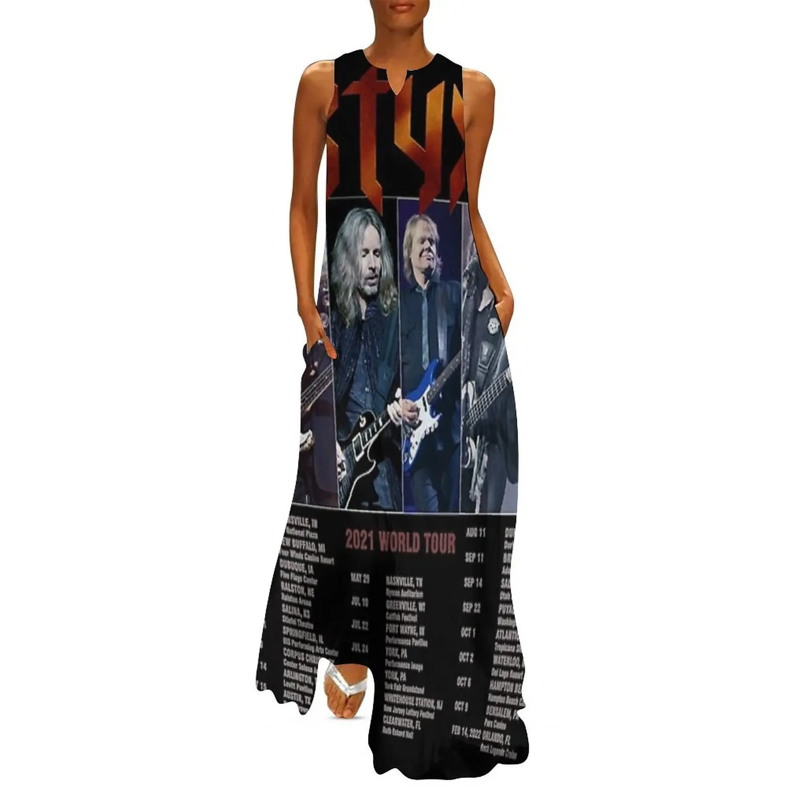 The STYX band 2021 World Tour Long Dress sexy short dresses daring Party dresses for women women's summer clothing 2025
The STYX band 2021 World Tour Long Dress sexy short dresses daring Party dresses for women women's summer clothing 2025