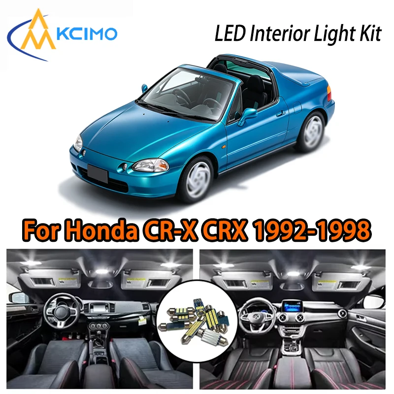 High Quality LED Interior Lights For Honda CR-X CRX 1992-1998, Ice Blue White Super Bright Easy Install
High Quality LED Interior Lights For Honda CR-X CRX 1992-1998, Ice Blue White Super Bright Easy Install
