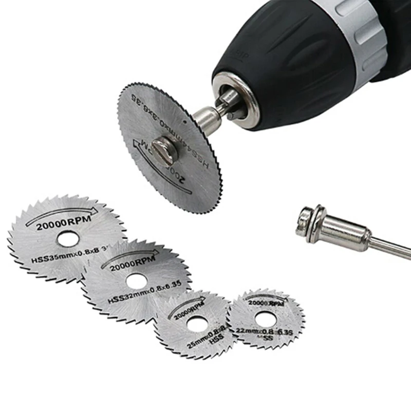 7PCS HSS Circular Saw Blade For Drill Rotary Tool Cutting Wheel Discs 
7PCS HSS Circular Saw Blade For Drill Rotary Tool Cutting Wheel Discs
