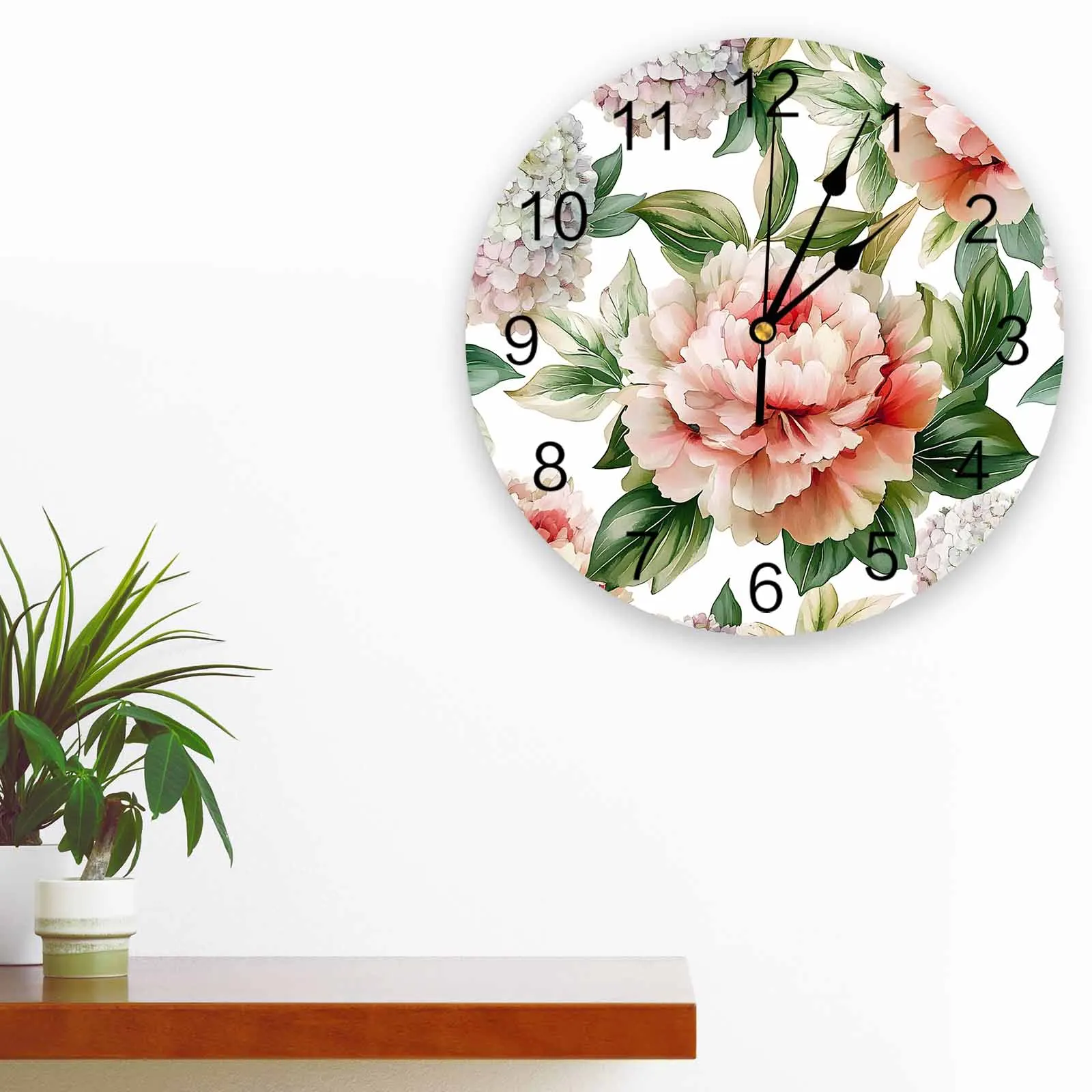 Vintage Pink Flower Watercolor Wall Clock Large Modern Kitchen Dinning Round Clocks Bedroom Silent Hanging Watch
Vintage Pink Flower Watercolor Wall Clock Large Modern Kitchen Dinning Round Clocks Bedroom Silent Hanging Watch
