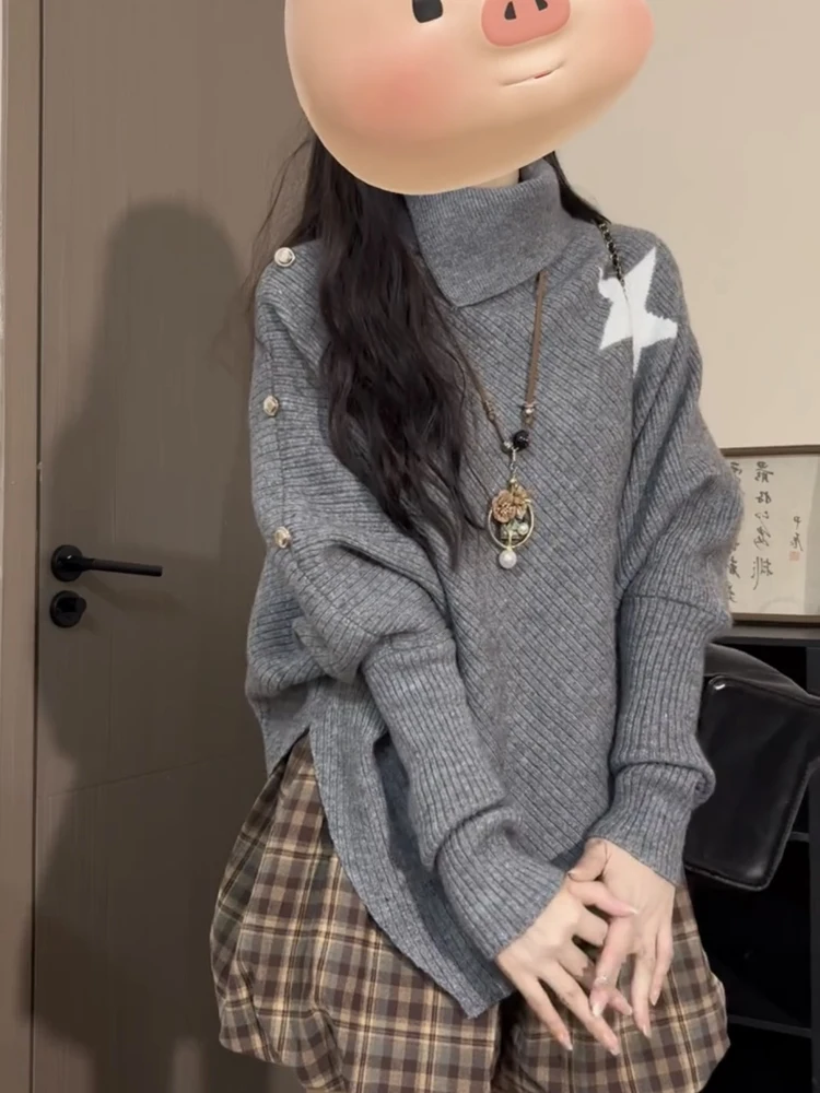 ay Высокий воротник Капюшон Ne Трикотаж Женский новый дизайн Ленивый Sle Асимметричный длинный свитер Свеч Повседневная мода для поездок на работу
ay Высокий воротник Капюшон Ne Трикотаж Женский новый дизайн Ленивый Sle Асимметричный длинный свитер Свеч Повседневная мода для поездок на работу