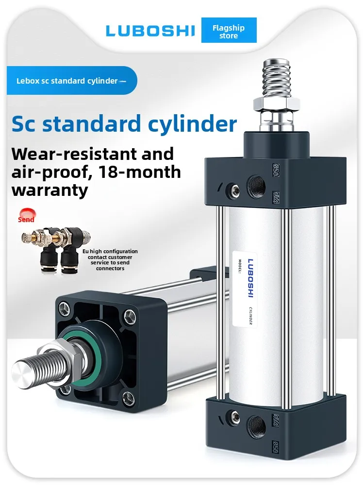 SC Cylinder Small Pneumatic Cylinder Large Thrust Adjustable Stroke Cylinder SCJ40X50X63X80X100-s
SC Cylinder Small Pneumatic Cylinder Large Thrust Adjustable Stroke Cylinder SCJ40X50X63X80X100-s