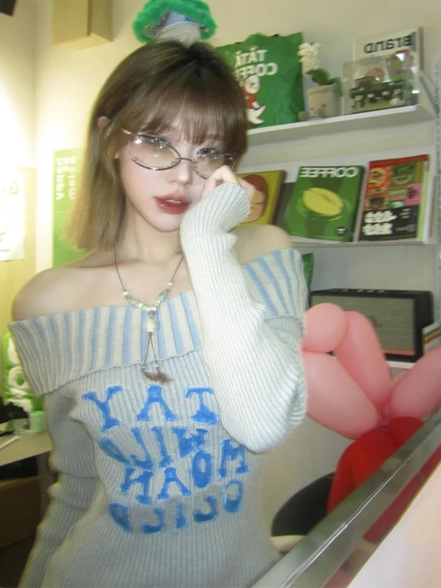 Женский пуловер, вязаный свитер Harajuku Y2k, свитер с длинными рукавами, джемпер 90-х годов, винтажная эстетичная женская одежда 2000-х годов, осень
Женский пуловер, вязаный свитер Harajuku Y2k, свитер с длинными рукавами, джемпер 90-х годов, винтажная эстетичная женская одежда 2000-х годов, осень