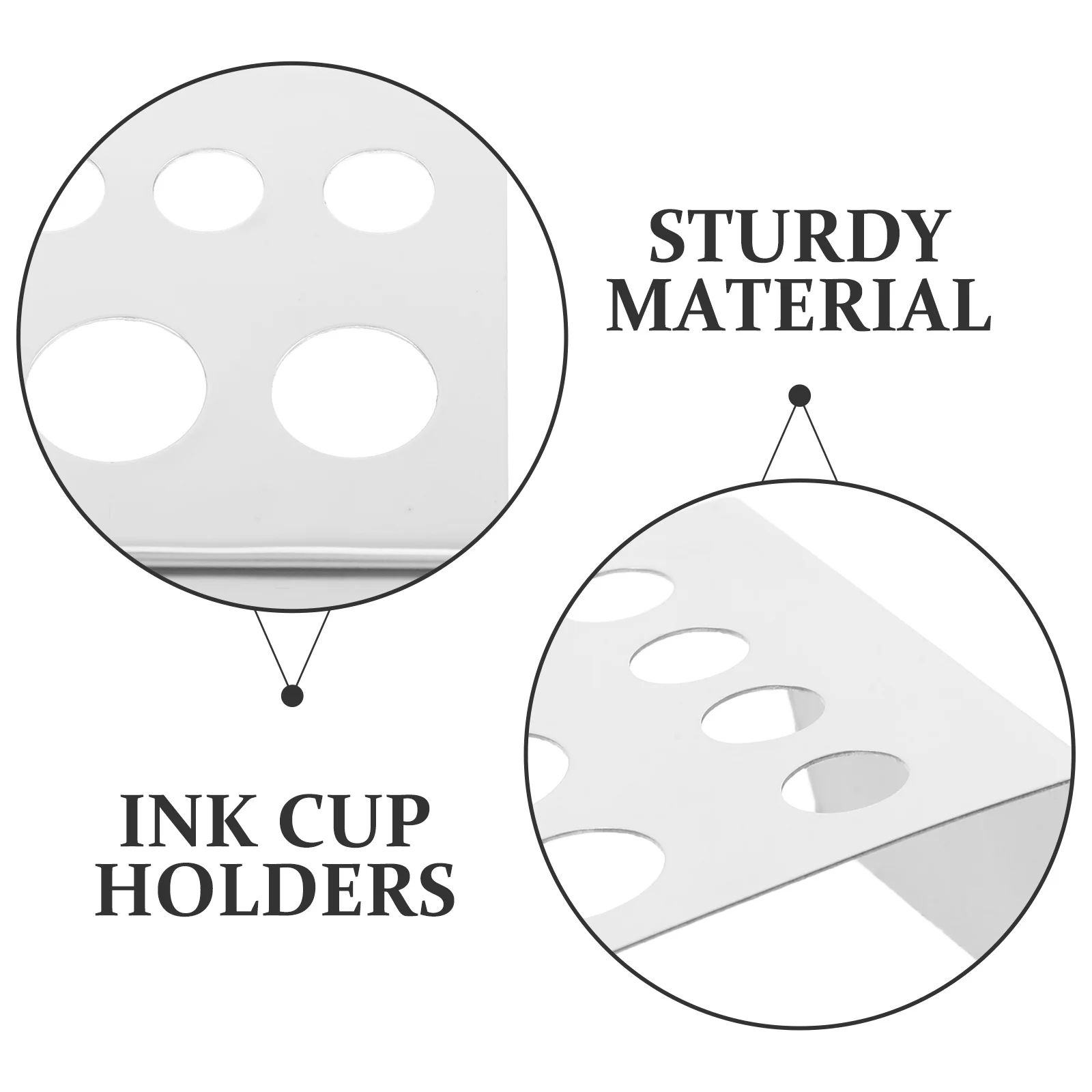 Stainless Steel Pigment Cup Holder 7 Holes Multiple Holes Stand Tattoos Beauty Accessories Professional Tool Silver
Stainless Steel Pigment Cup Holder 7 Holes Multiple Holes Stand Tattoos Beauty Accessories Professional Tool Silver