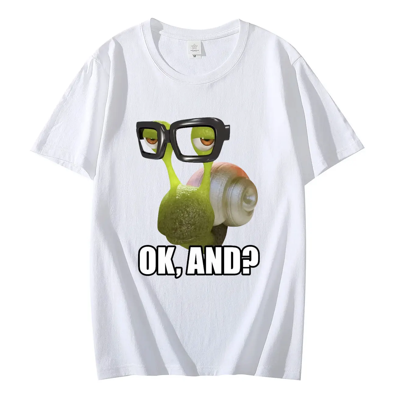 Ok and Snail Funny Meme T-shirt Men Women Clothing Harajuku Oversized T-shirts Casual Fashion Short Sleeve T Shirts Streetwear
Ok and Snail Funny Meme T-shirt Men Women Clothing Harajuku Oversized T-shirts Casual Fashion Short Sleeve T Shirts Streetwear