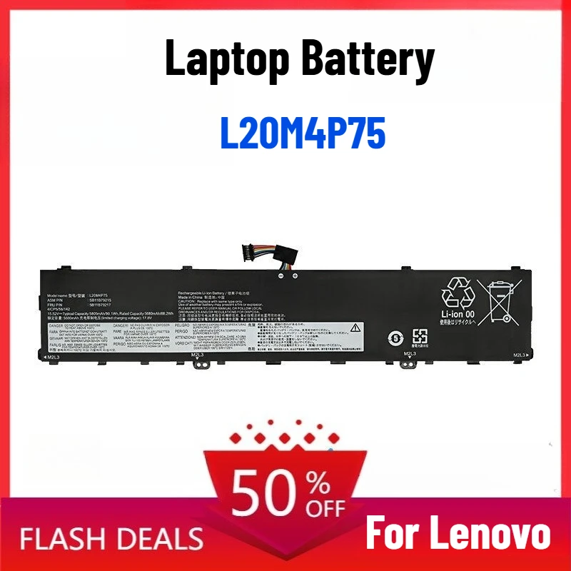 Brand New Laptop Battery for Lenovo TP00132A L20D4P75 L20M4P75
Brand New Laptop Battery for Lenovo TP00132A L20D4P75 L20M4P75