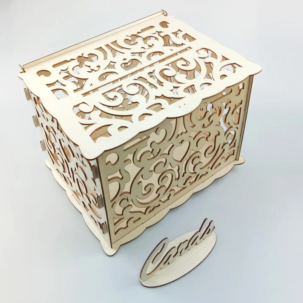Wooden Wedding Cards Box Hollow Design Rustic Check-In Box For Banquet Party Anniversary Decoration Storage Container Pattern 2
Wooden Wedding Cards Box Hollow Design Rustic Check-In Box For Banquet Party Anniversary Decoration Storage Container Pattern 2