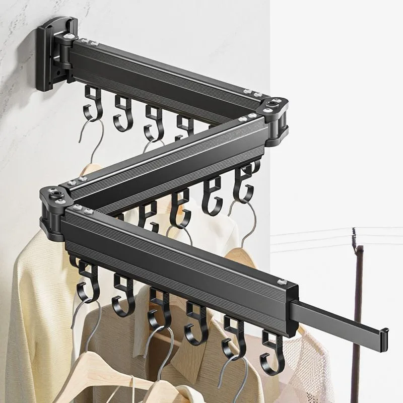 Folding hidden drying rack Balcony Household telescopic indoor non-punching clothes drying rod bay window quilt drying
Folding hidden drying rack Balcony Household telescopic indoor non-punching clothes drying rod bay window quilt drying