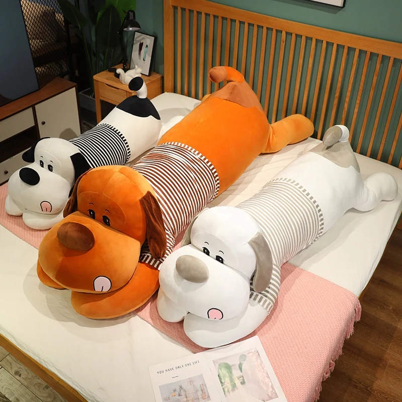 90/110cm New Large Size Lying Long Dog Plush Toys Soft Cotton Stuffed Pillow Cushion Animal Brown Doll Birthday Gift
90/110cm New Large Size Lying Long Dog Plush Toys Soft Cotton Stuffed Pillow Cushion Animal Brown Doll Birthday Gift