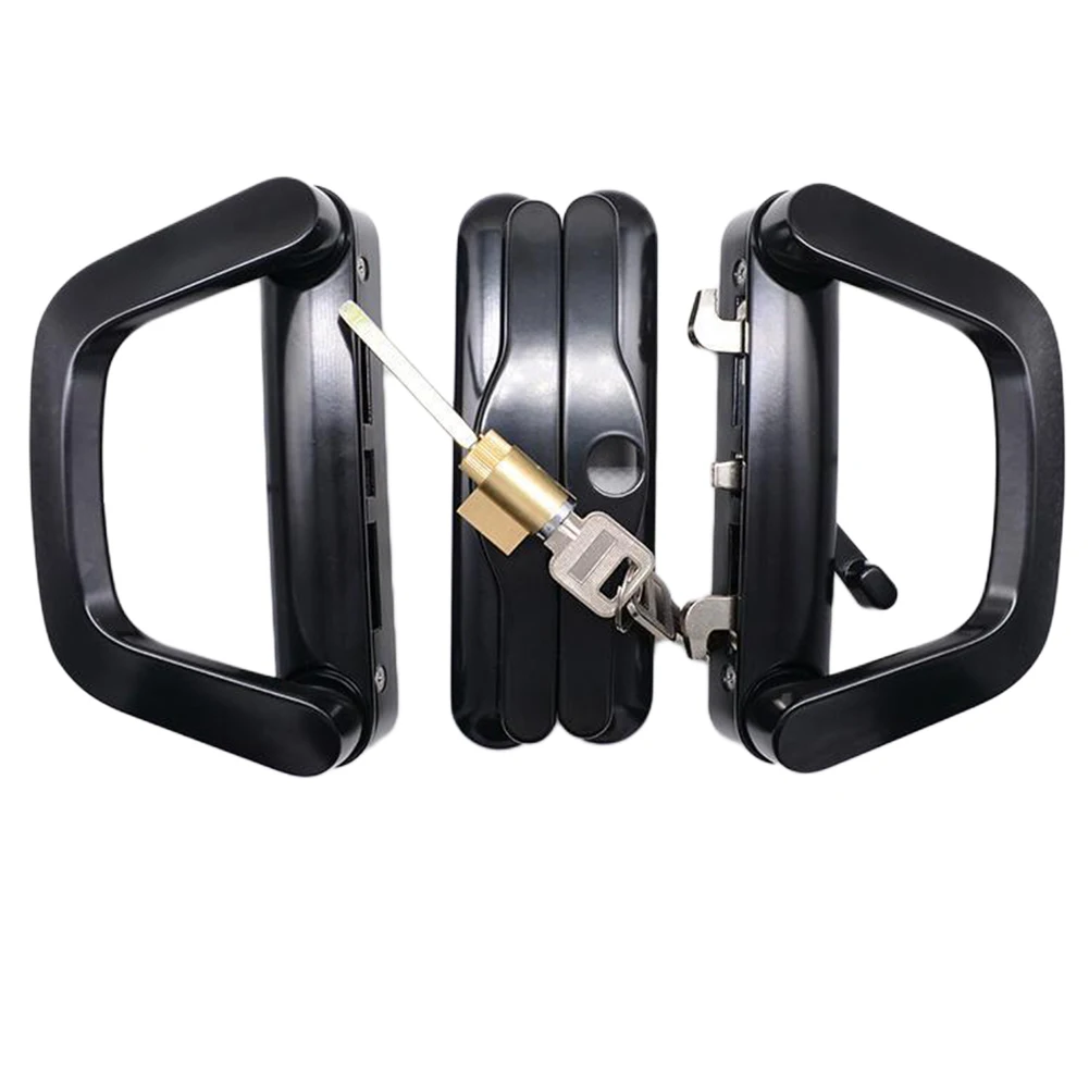 Black Door Handle Set Patio Sliding Door Handle Modern Finish Reliable Security Sleek Design For Home Improvement
Black Door Handle Set Patio Sliding Door Handle Modern Finish Reliable Security Sleek Design For Home Improvement