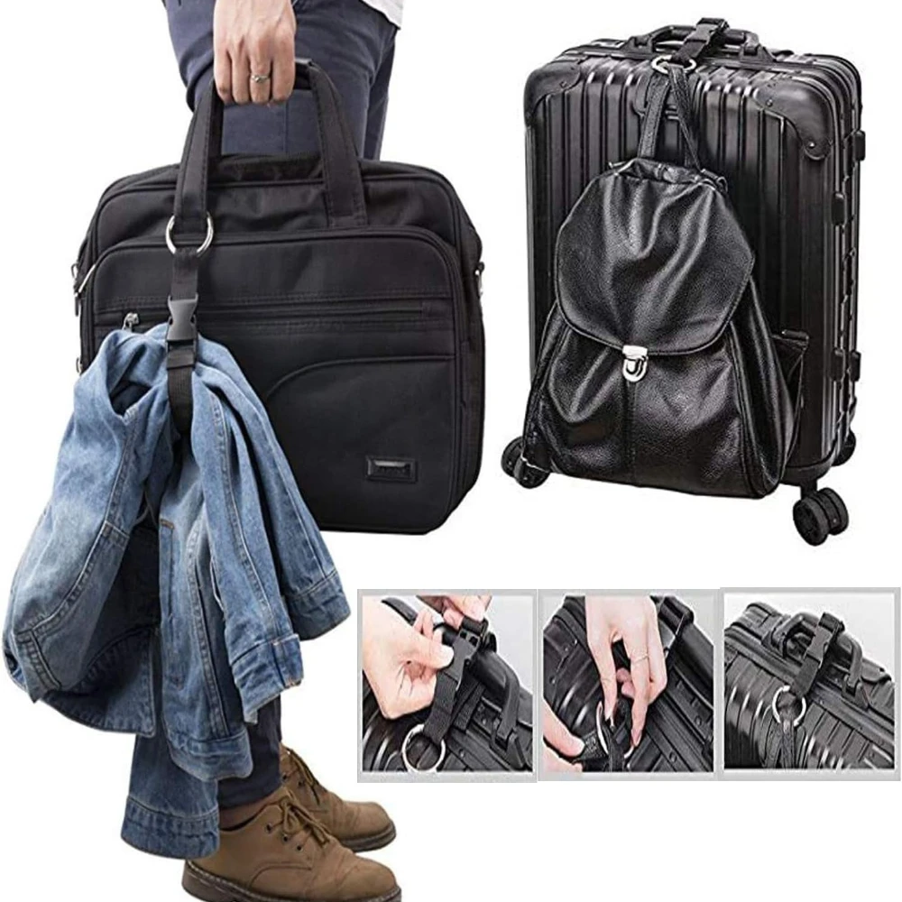 Adjustable Luggage Belt Buckle Hook, Nylon Backpack Hanging Strap for Bags
Adjustable Luggage Belt Buckle Hook, Nylon Backpack Hanging Strap for Bags