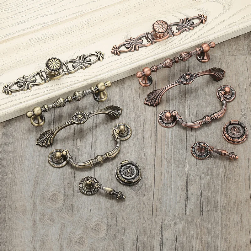 Antique bronze drawer cabinet pulls, Chinese-style wardrobe handles, vintage single-hole rings for shoe racks,furniture hardware
Antique bronze drawer cabinet pulls, Chinese-style wardrobe handles, vintage single-hole rings for shoe racks,furniture hardware