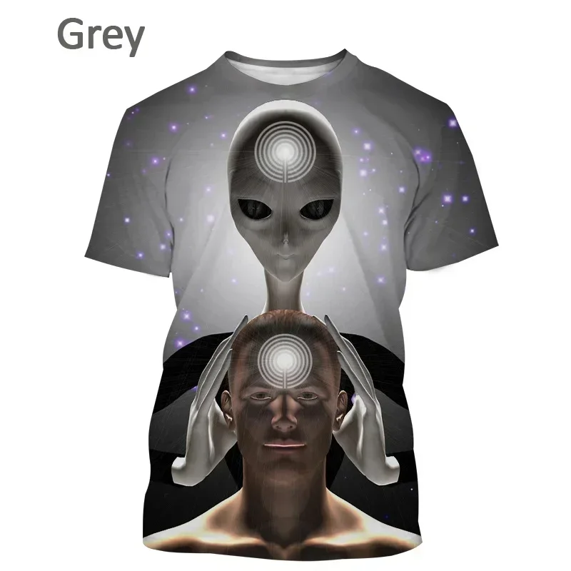 3D Printed Alien Funny T Shirt For Men Extraterrestrial Pattern Tees Casual Fashion Women Loose Round Neck Street Tops T-Shirts
3D Printed Alien Funny T Shirt For Men Extraterrestrial Pattern Tees Casual Fashion Women Loose Round Neck Street Tops T-Shirts