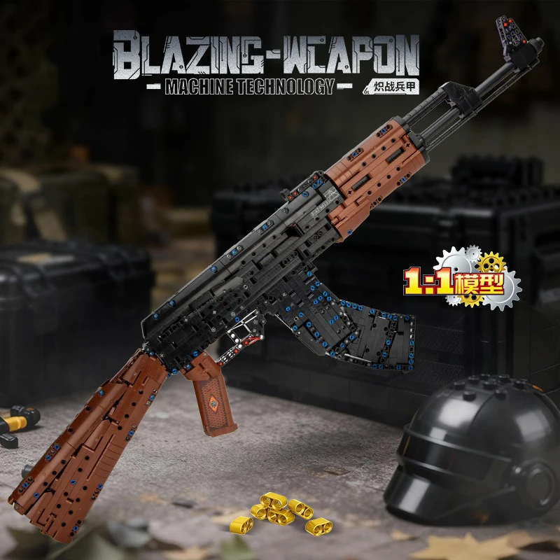 1423PCS Tactical Assault Rifle Building Blocks Sets – 1:1 Scale Military Gun Assemble Model Kit, DIY Collectible Display Toys
1423PCS Tactical Assault Rifle Building Blocks Sets – 1:1 Scale Military Gun Assemble Model Kit, DIY Collectible Display Toys