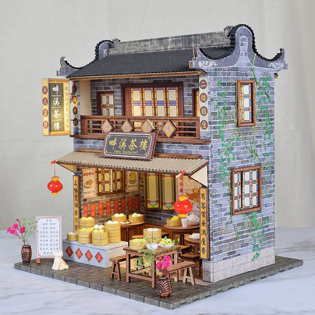 1Pcs Chinese Style House DIY Assemble Kit Hand Painted Desktop Decoration Exquisite Eco Friendly Craft Gift for Home Garden Bar
1Pcs Chinese Style House DIY Assemble Kit Hand Painted Desktop Decoration Exquisite Eco Friendly Craft Gift for Home Garden Bar