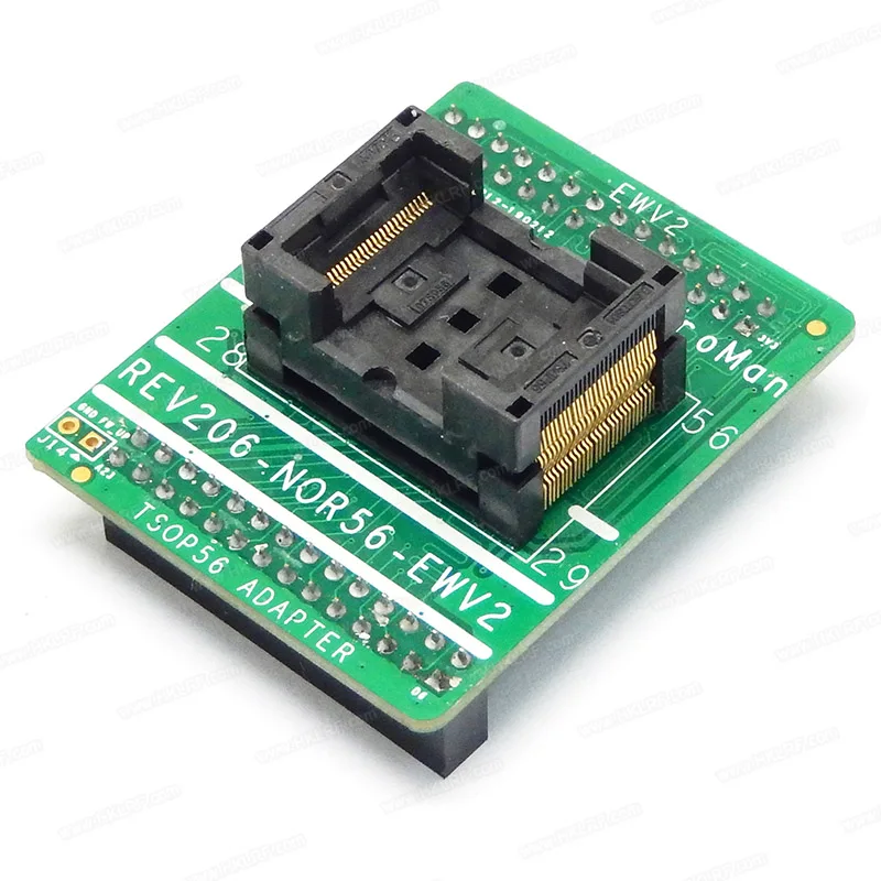 FLASH socket REV206-NOR56-EWV2 TSOP56 Adapter For ProMan TL86-PLUS Programmer
FLASH socket REV206-NOR56-EWV2 TSOP56 Adapter For ProMan TL86-PLUS Programmer