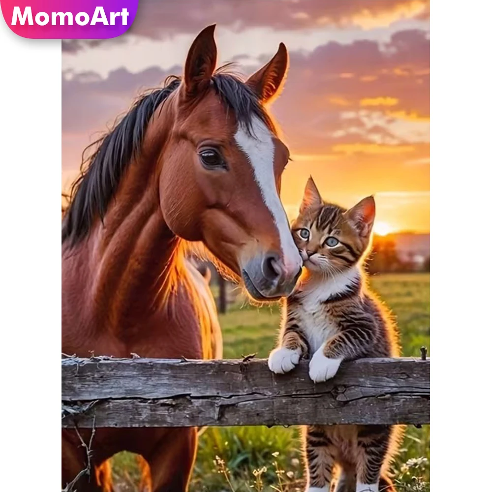 Momoart Diamond Mosaic Horse Animal Full Square Round Diamond Painting Cat DIY Picture Rhinestones Embroidery Child Gift
Momoart Diamond Mosaic Horse Animal Full Square Round Diamond Painting Cat DIY Picture Rhinestones Embroidery Child Gift
