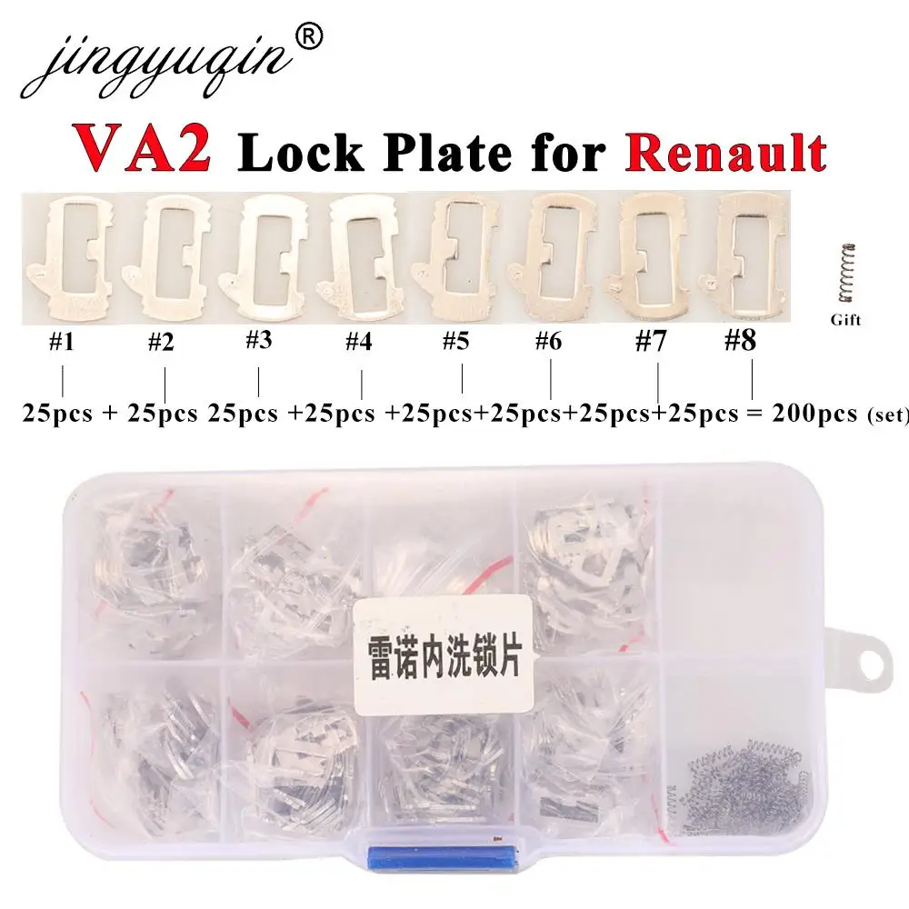jingyuqin 200pcs/set VA2 Lock Plate For Renault inner Milling Locking Reed Plate Auto Locks Repair Accessories Kits
jingyuqin 200pcs/set VA2 Lock Plate For Renault inner Milling Locking Reed Plate Auto Locks Repair Accessories Kits