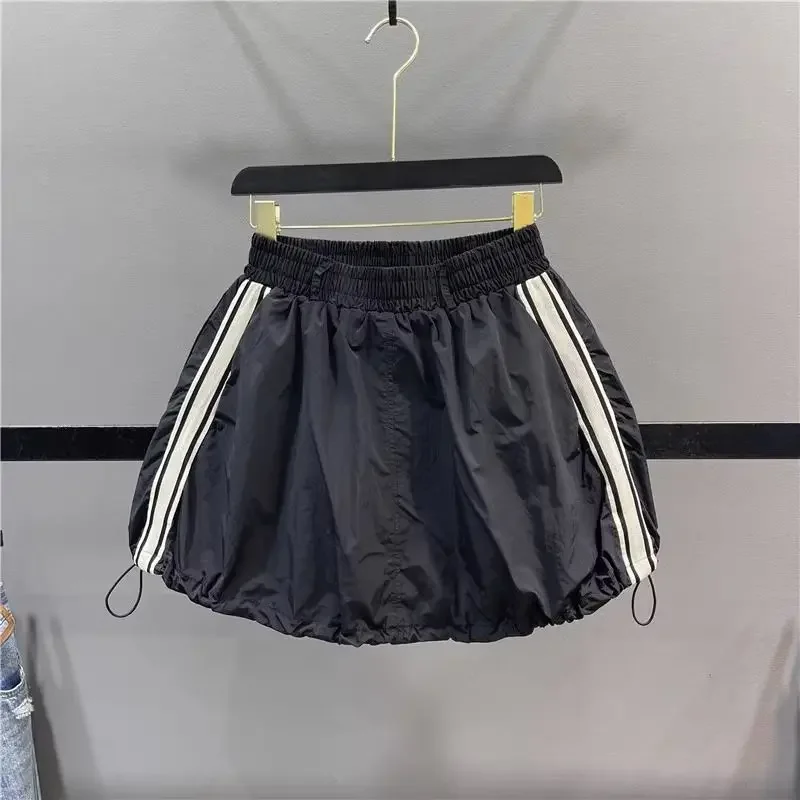American Spicy Girl Drawstring Cargo Skirt for Women Summer New Fashion Elastic Waist Side Panel Loose Casual A-line Short Skirt
American Spicy Girl Drawstring Cargo Skirt for Women Summer New Fashion Elastic Waist Side Panel Loose Casual A-line Short Skirt