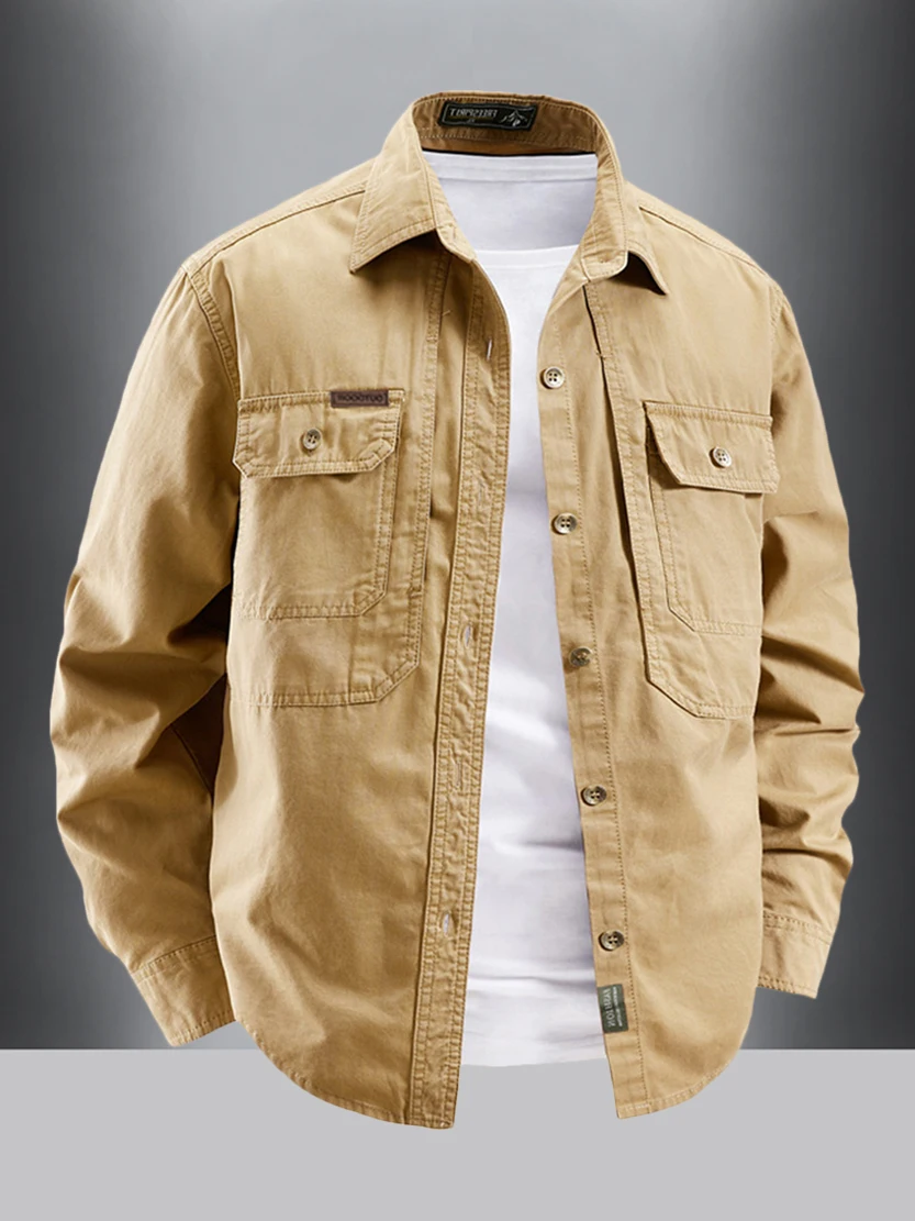 Американская повседневная тактическая рабочая одежда, мужская износостойкая длинная куртка из чистого хлопка, весна-осень, свободная одежда Dr
Американская повседневная тактическая рабочая одежда, мужская износостойкая длинная куртка из чистого хлопка, весна-осень, свободная одежда Dr