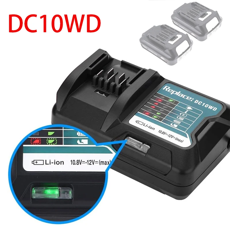 Fast Li-Ion Battery Charger for Makita 10.8V 12V Dc10Wd / Bl1015 / Bl1016 / Bl1021B / Bl1041B LED Charger EU US Plug
Fast Li-Ion Battery Charger for Makita 10.8V 12V Dc10Wd / Bl1015 / Bl1016 / Bl1021B / Bl1041B LED Charger EU US Plug
