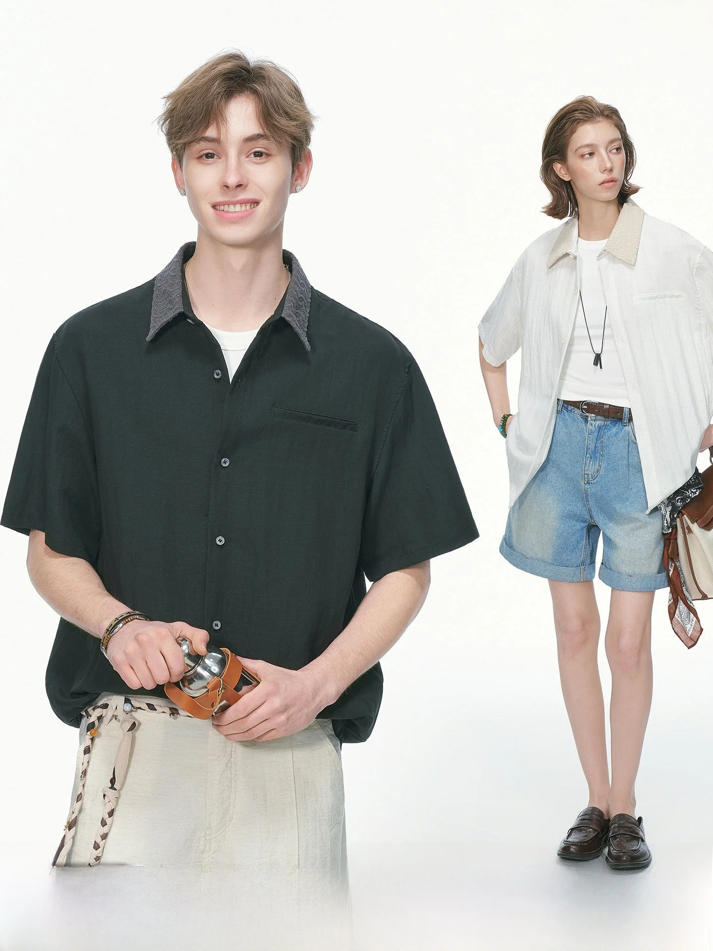 Dream Made Unisex Linen Short Sleeve Shirt Towel Collar White Summer Casual Fashion Breathable Comfortable Youth Popular Shirt
Dream Made Unisex Linen Short Sleeve Shirt Towel Collar White Summer Casual Fashion Breathable Comfortable Youth Popular Shirt