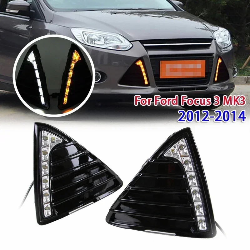 1Pair 12V Car LED Daytime Running Lights Fog Lamp for Ford Focus 3 MK3 2012-2014
1Pair 12V Car LED Daytime Running Lights Fog Lamp for Ford Focus 3 MK3 2012-2014