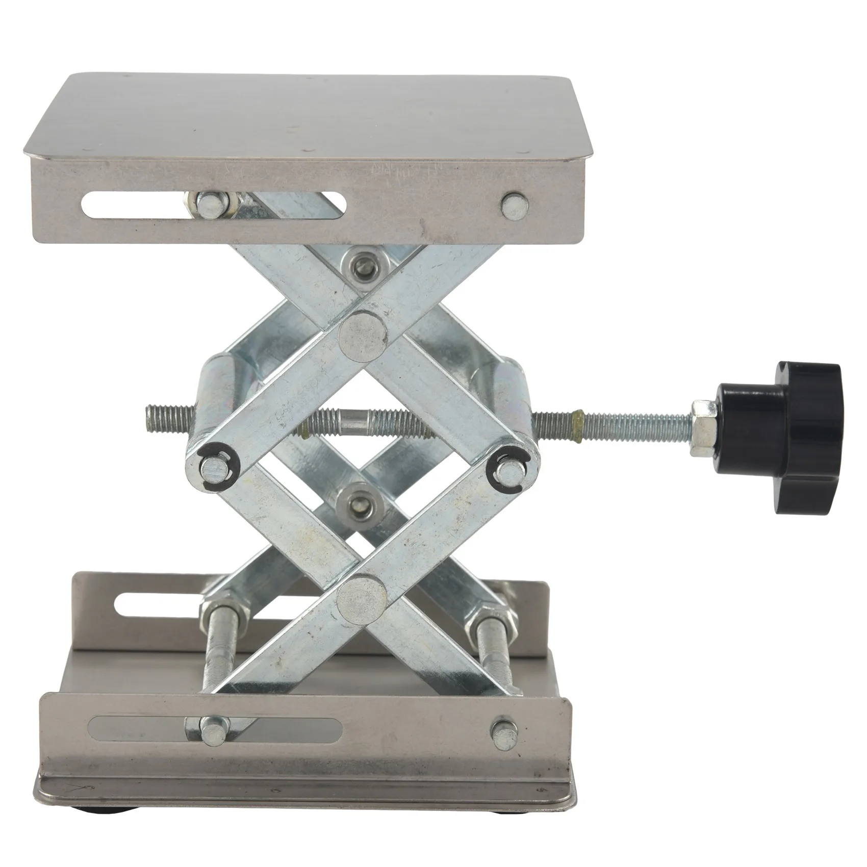 Scientific Lab Jack-100 x 100mm Stainless Steel Lab Stand Table Rack Scissor Lab-Lift Lifter for Science Experiment
Scientific Lab Jack-100 x 100mm Stainless Steel Lab Stand Table Rack Scissor Lab-Lift Lifter for Science Experiment