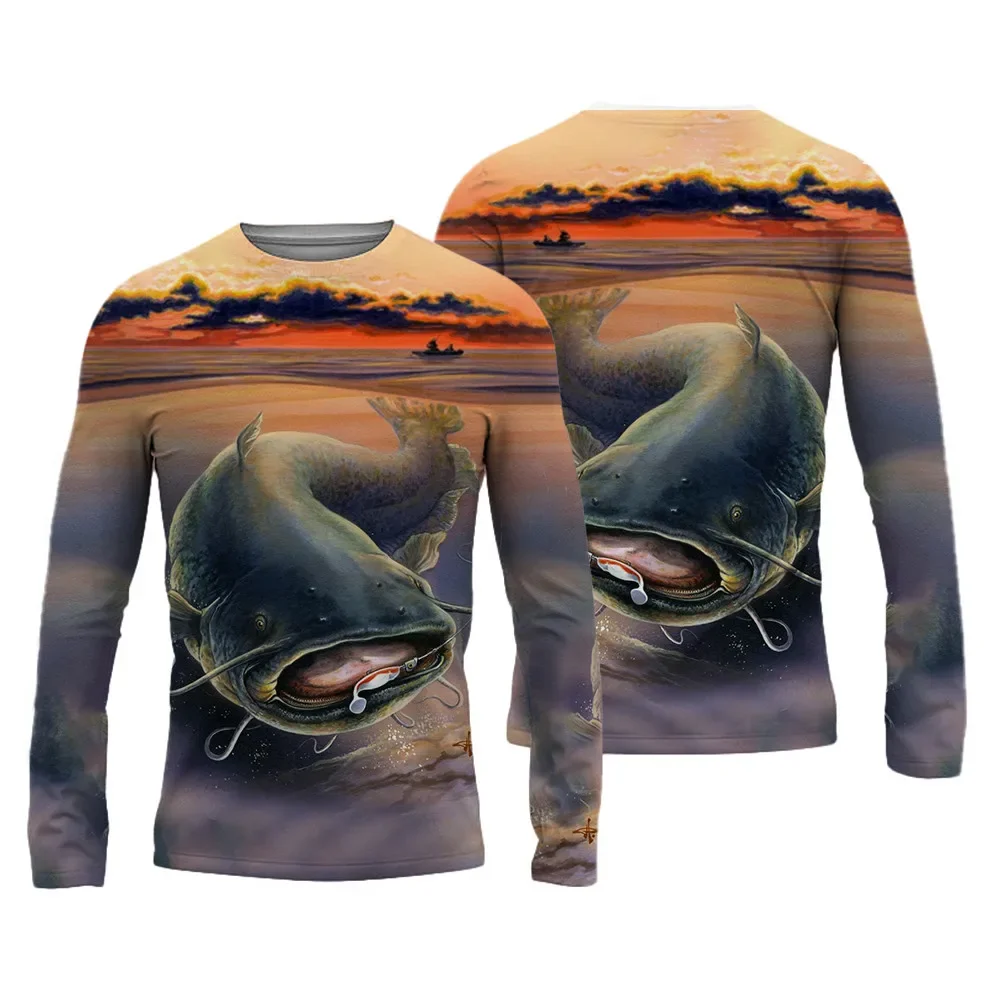 New Men's Fishing Shirts 3D Pinting Fishing Apparel Breathable T-Shirt Long Sleeve Summer Outdoor Sports Crewneck Fishing Shirt
New Men's Fishing Shirts 3D Pinting Fishing Apparel Breathable T-Shirt Long Sleeve Summer Outdoor Sports Crewneck Fishing Shirt