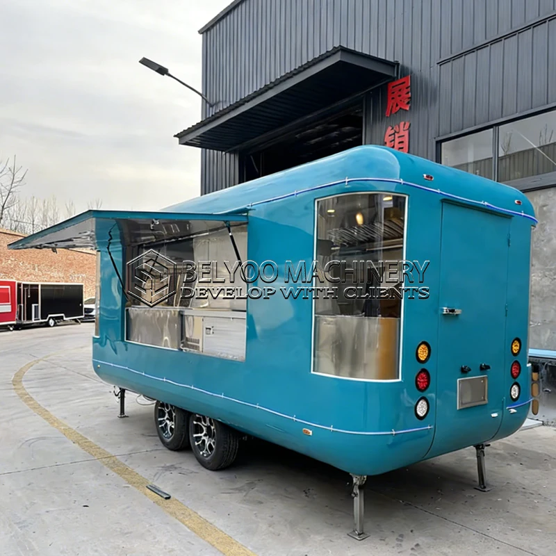 Belyoo Food Trailer Factory Price Full Kitchen Equipment Taco BBQ Catering Vending Cart Mobile Outdoor Restaurant Custom Design
Belyoo Food Trailer Factory Price Full Kitchen Equipment Taco BBQ Catering Vending Cart Mobile Outdoor Restaurant Custom Design
