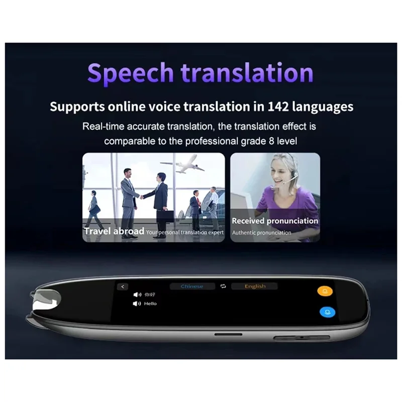 A10R S65 Translation Pen Real Time Text Scanning Point Reading Learning Smart Voice Translator Device Recording Pen