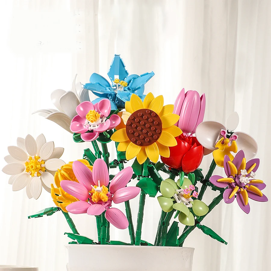 Roses, tulips, eternal flower bouquet, building blocks, assembling toys, girls' birthday gifts, ornaments, Valentine's Day gifts
Roses, tulips, eternal flower bouquet, building blocks, assembling toys, girls' birthday gifts, ornaments, Valentine's Day gifts