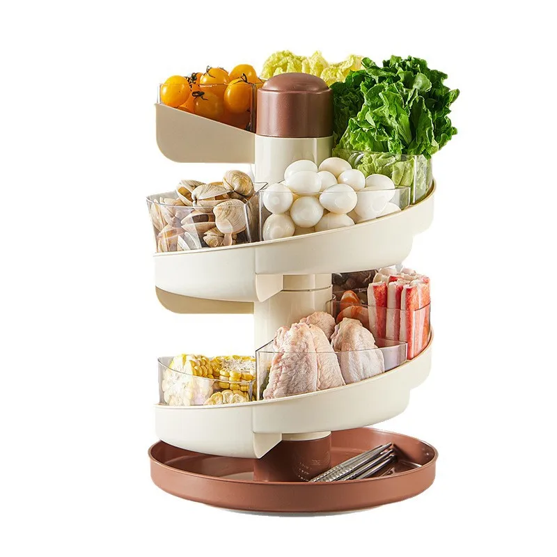 Three Layer Rotatable Food Materials Shelf for Hot Pot Daily Kitchen Cooking Fruit Seasoning Place Card Tableware Storage Rack
Three Layer Rotatable Food Materials Shelf for Hot Pot Daily Kitchen Cooking Fruit Seasoning Place Card Tableware Storage Rack