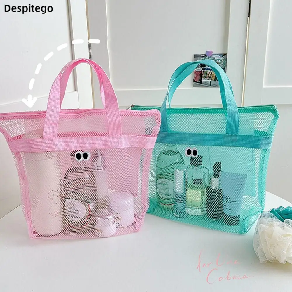 Fashion Simple Transparent Mesh Bag Travel Shoulder Bag Makeup Bag Outdoor Sports Bag
Fashion Simple Transparent Mesh Bag Travel Shoulder Bag Makeup Bag Outdoor Sports Bag