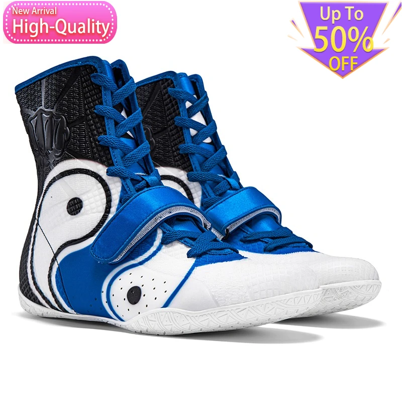 Hot Selling High-quality Mens Boxing Shoes Lightweight Flexible Anti Slip Sports Shoes Shock-absorbing Fashiona Wrestling Shoes
Hot Selling High-quality Mens Boxing Shoes Lightweight Flexible Anti Slip Sports Shoes Shock-absorbing Fashiona Wrestling Shoes